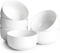 DOWAN Cereal Bowl  22 Ounce Soup Bowls White Ceramic Bowl Set of 6  White Porcelain Bowls for Kitchen  Oven & Dishwasher & Microwave Safe  White Porcelain Soup Bowls for Cereal Soup Rice Pasta Salad